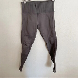 Athleta gray high waist mesh leggings M